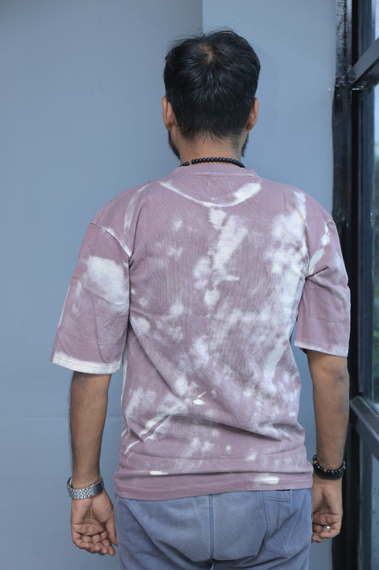 Baggy Fit Tshirt Printed Dusty Rose