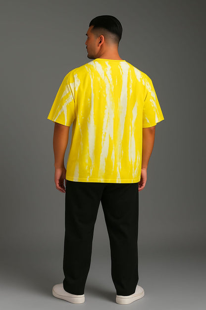 Baggy Fit plain Tshirt Yellow