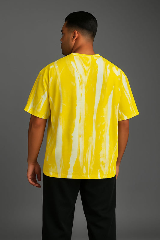 Baggy Fit plain Tshirt Yellow