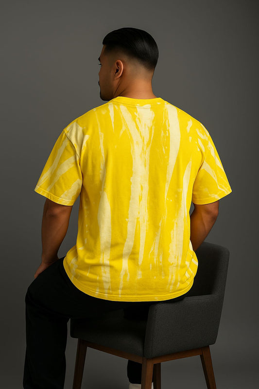 Baggy Fit plain Tshirt Yellow