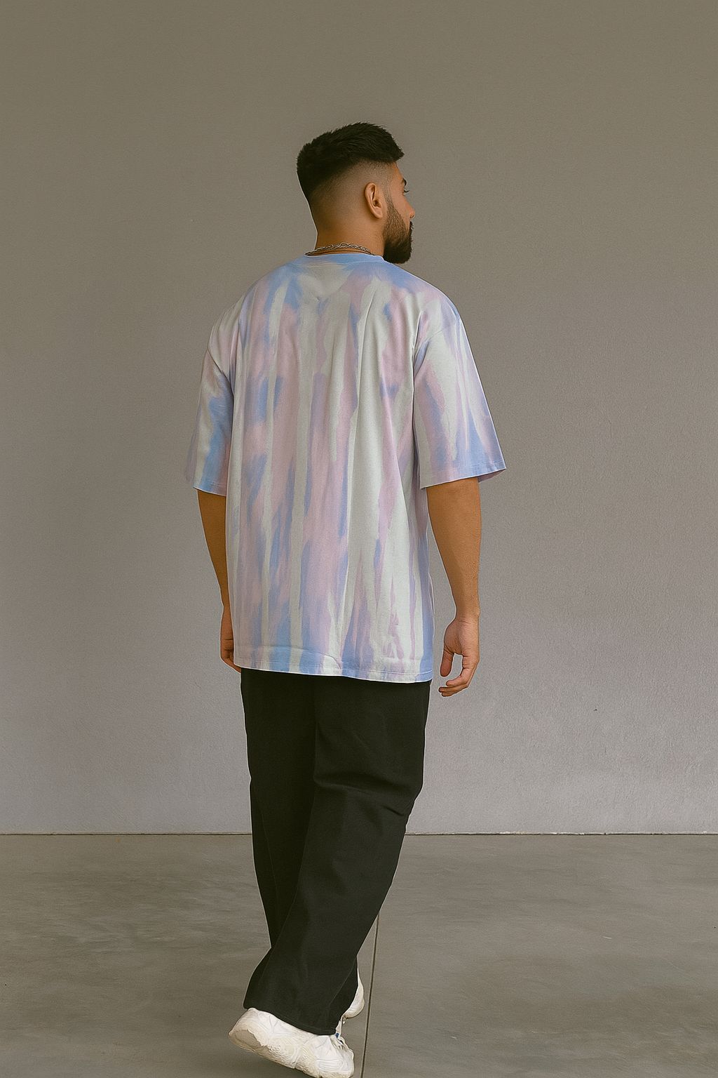Baggy Fit Prined Tshirt Lavender
