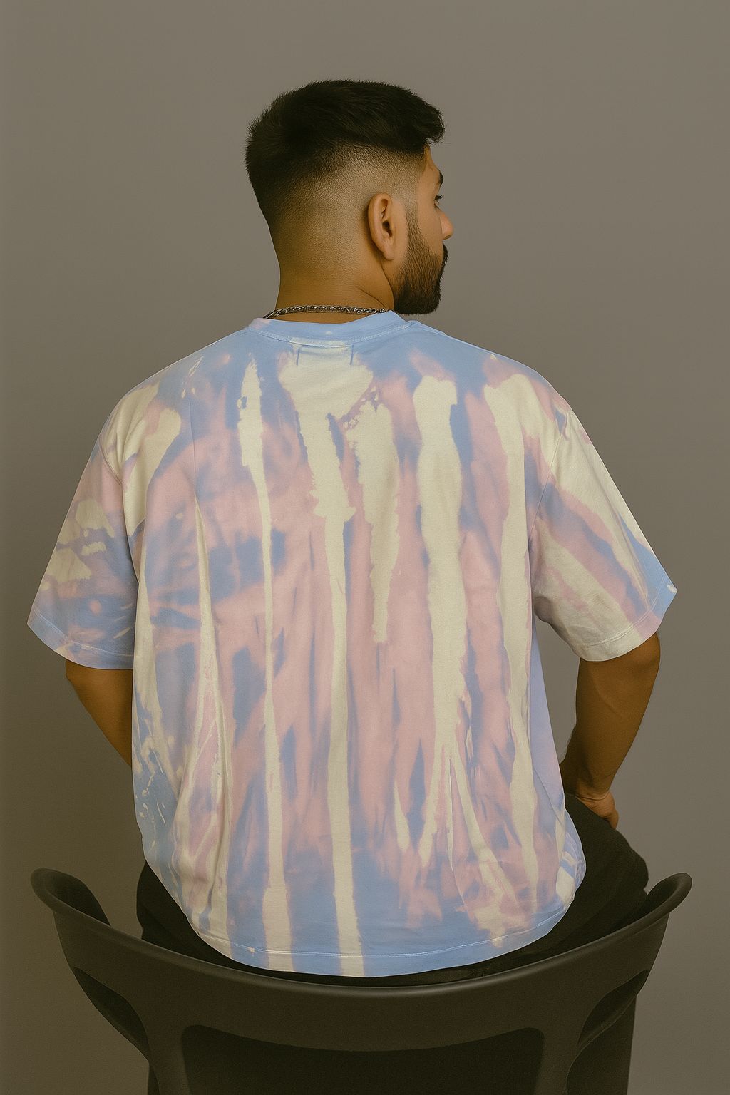Baggy Fit Prined Tshirt Lavender
