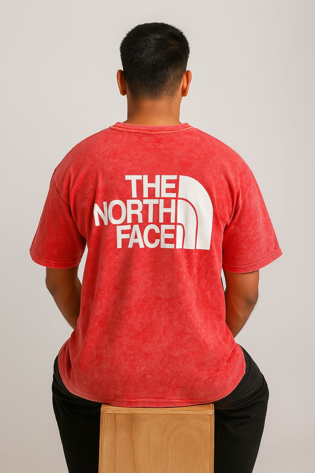 Baggy Fit The North Face Tshirt Red
