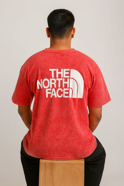 Baggy Fit The North Face Tshirt Red