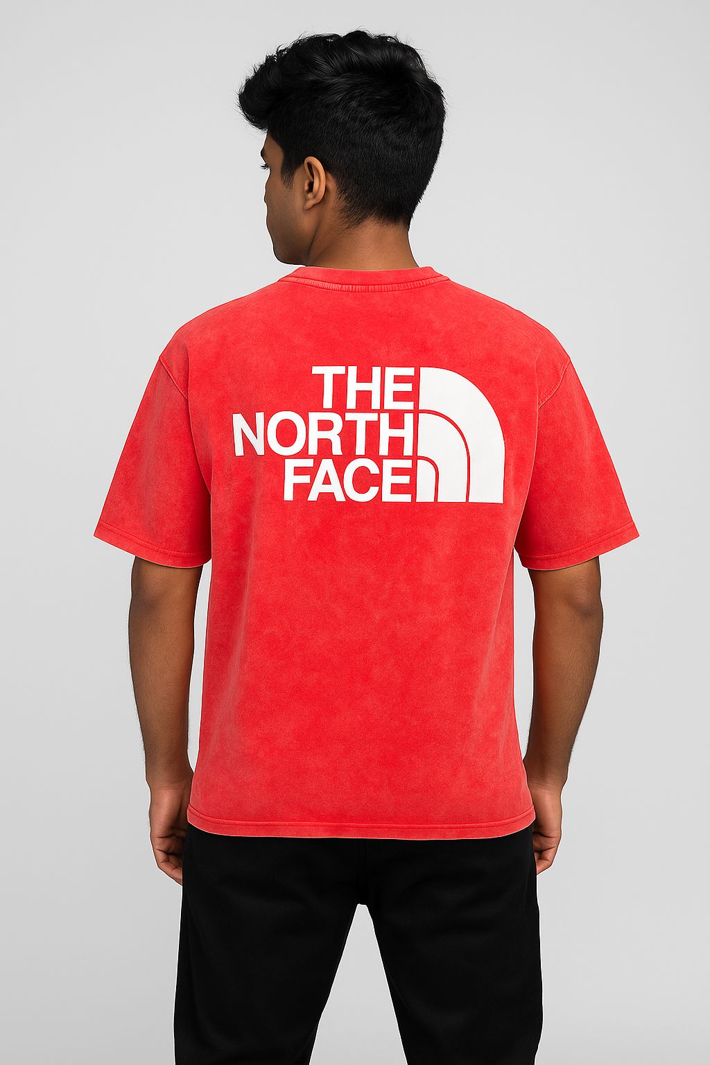 Baggy Fit The North Face Tshirt Red