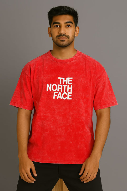Baggy Fit The North Face Tshirt Red