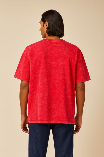 Baggy Fit Monkeys Tshirt Red