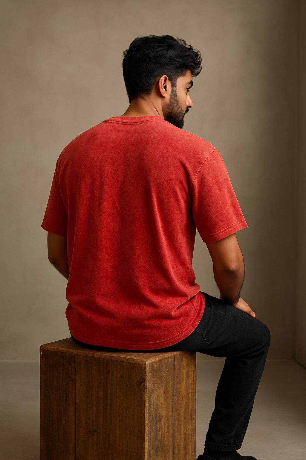 Baggy Fit Monkeys Tshirt Red