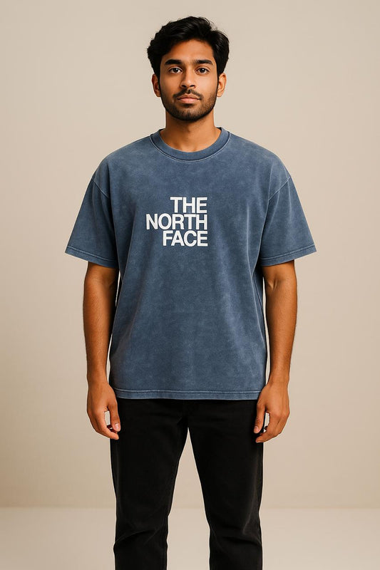 Baggy Fit The North Face Tshirt Blue