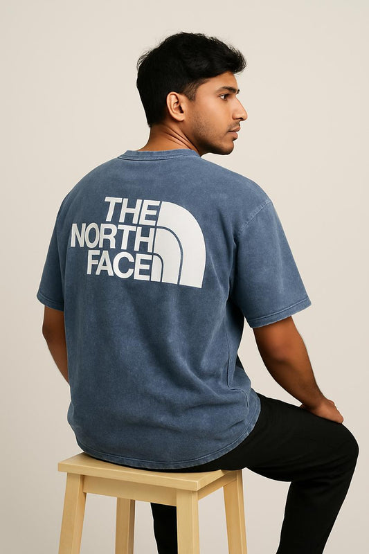 Baggy Fit The North Face Tshirt Blue