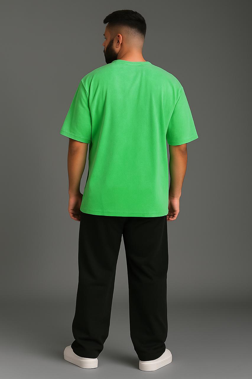 Baggy Fit Monkeys Tshirt Green